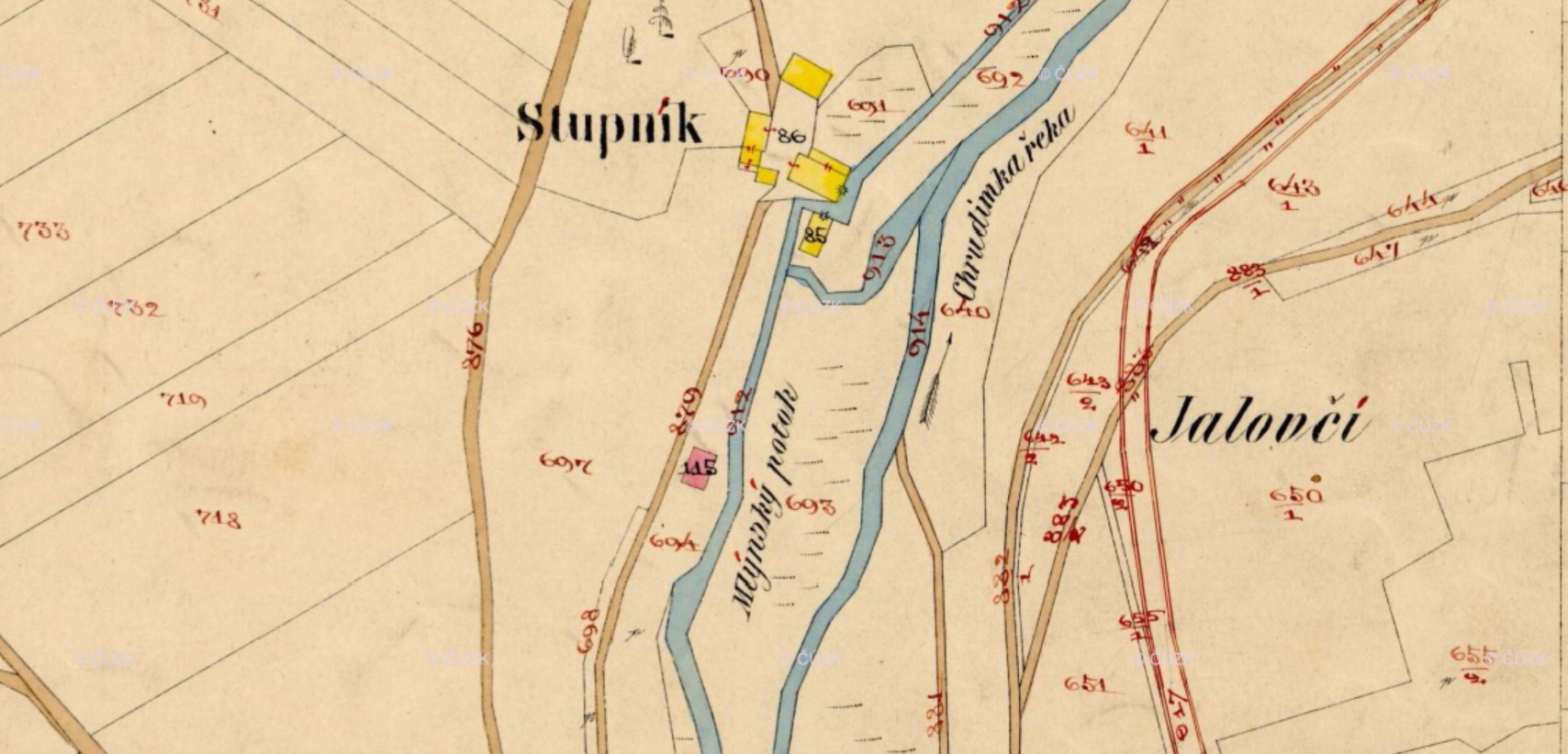 Historické mapy Hamry